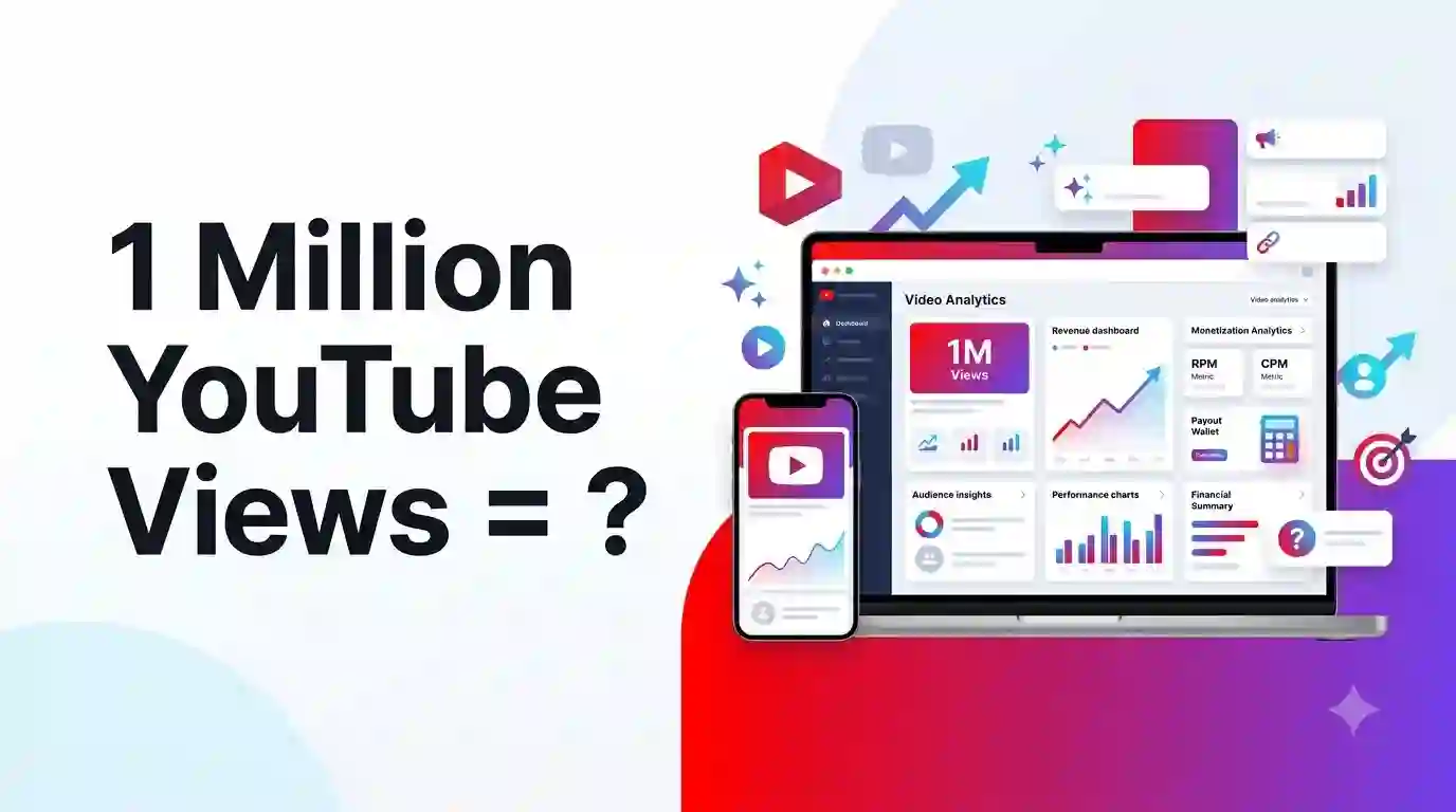 Featured image for: How Much YouTube Pays for 1 Million Views (2026 Breakdown)